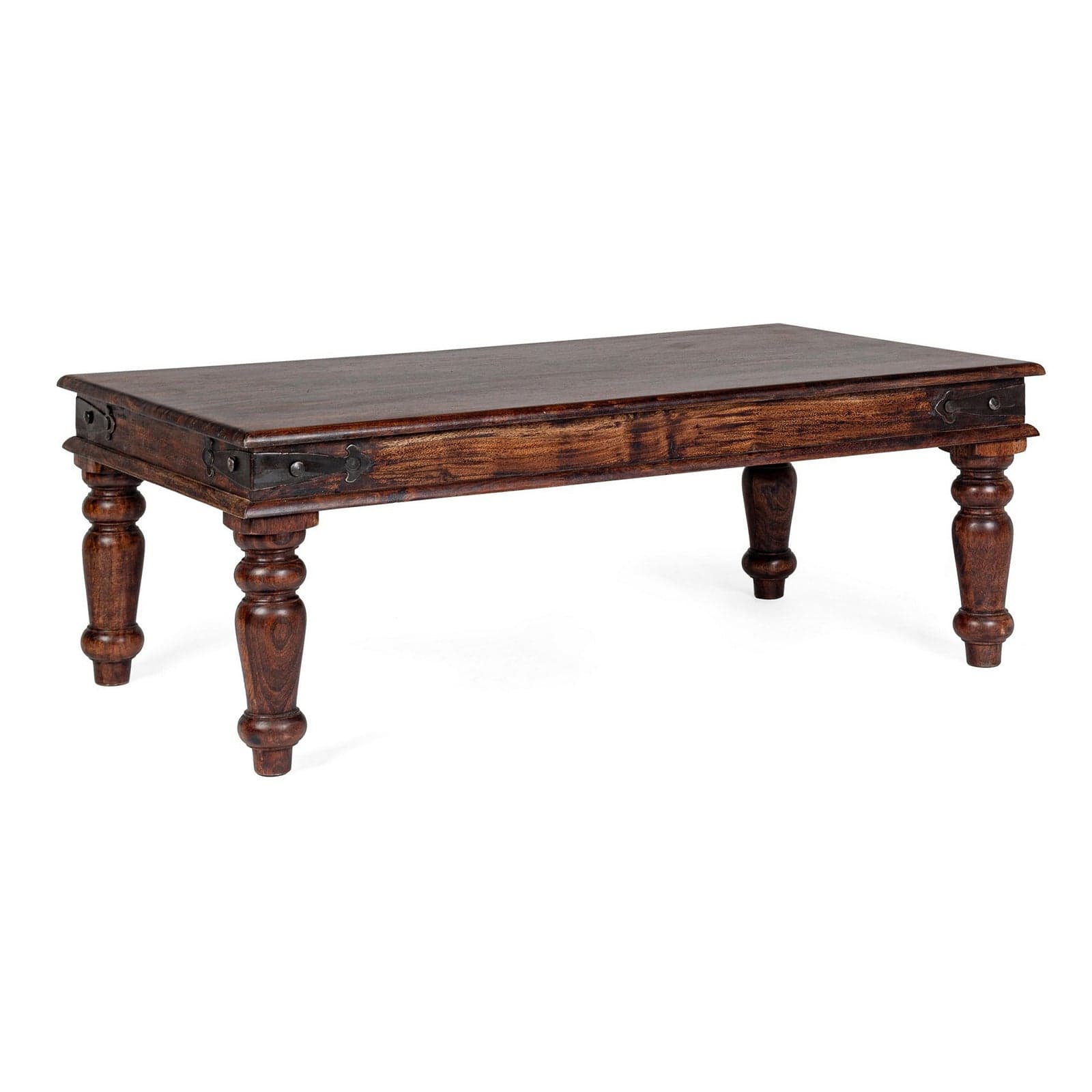 Tavolino "Jaipur" in legno di acacia massiccio per arredamento - 8