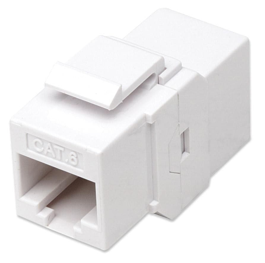 Accoppiatore Keystone RJ45 F/F Cat.6 UTP Bianco in Interruttori da parete Scontolo.net - Potenza, commercioVirtuoso.it
