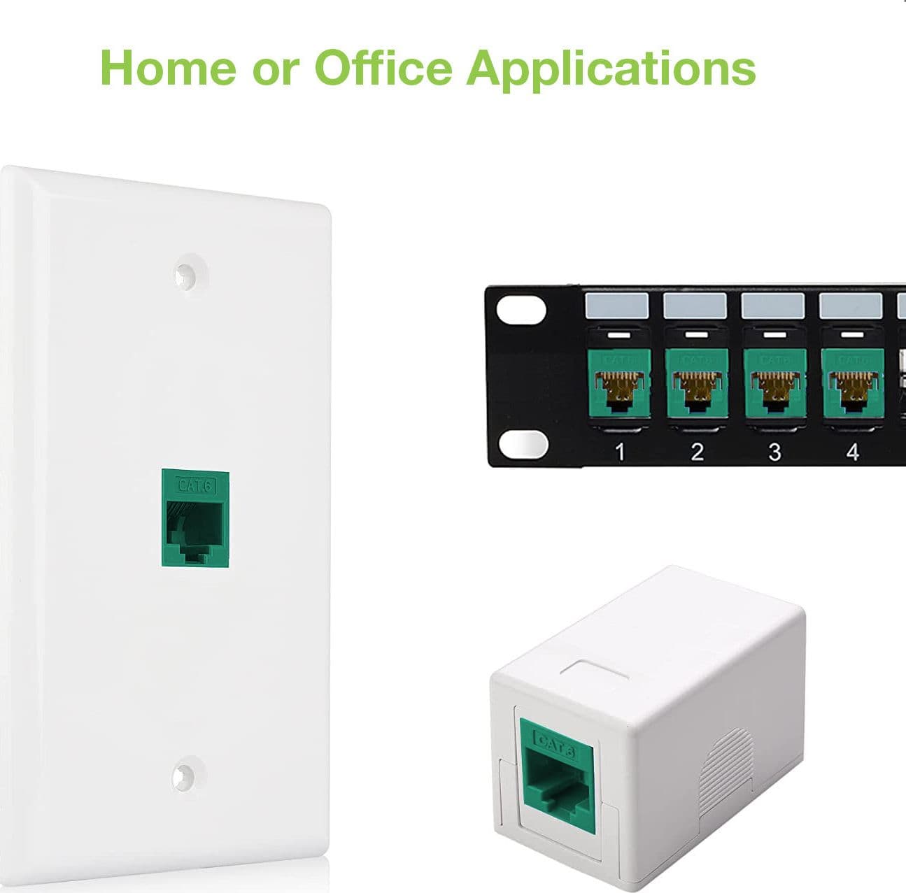 Frutto Keystone RJ45 Cat.6 UTP IDC 90&deg Verde in Cavi Ethernet Scontolo.net - Potenza, commercioVirtuoso.it