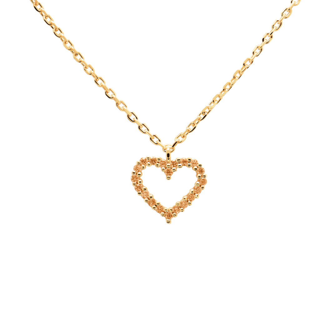 PDPAOLA - COLLANA IN ORO CHAMPAGNE HEART in Collane Alba Gioielli - Casoria, commercioVirtuoso.it