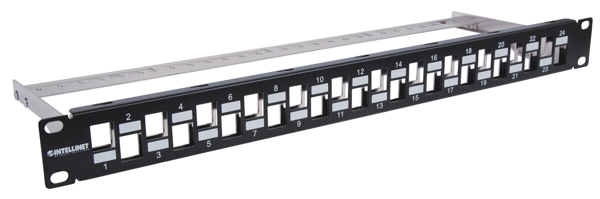 Pannello Patch Slim 1HE 24 Posti Keystone Senza Frutti Nero in Cavi Ethernet Scontolo.net - Potenza, commercioVirtuoso.it