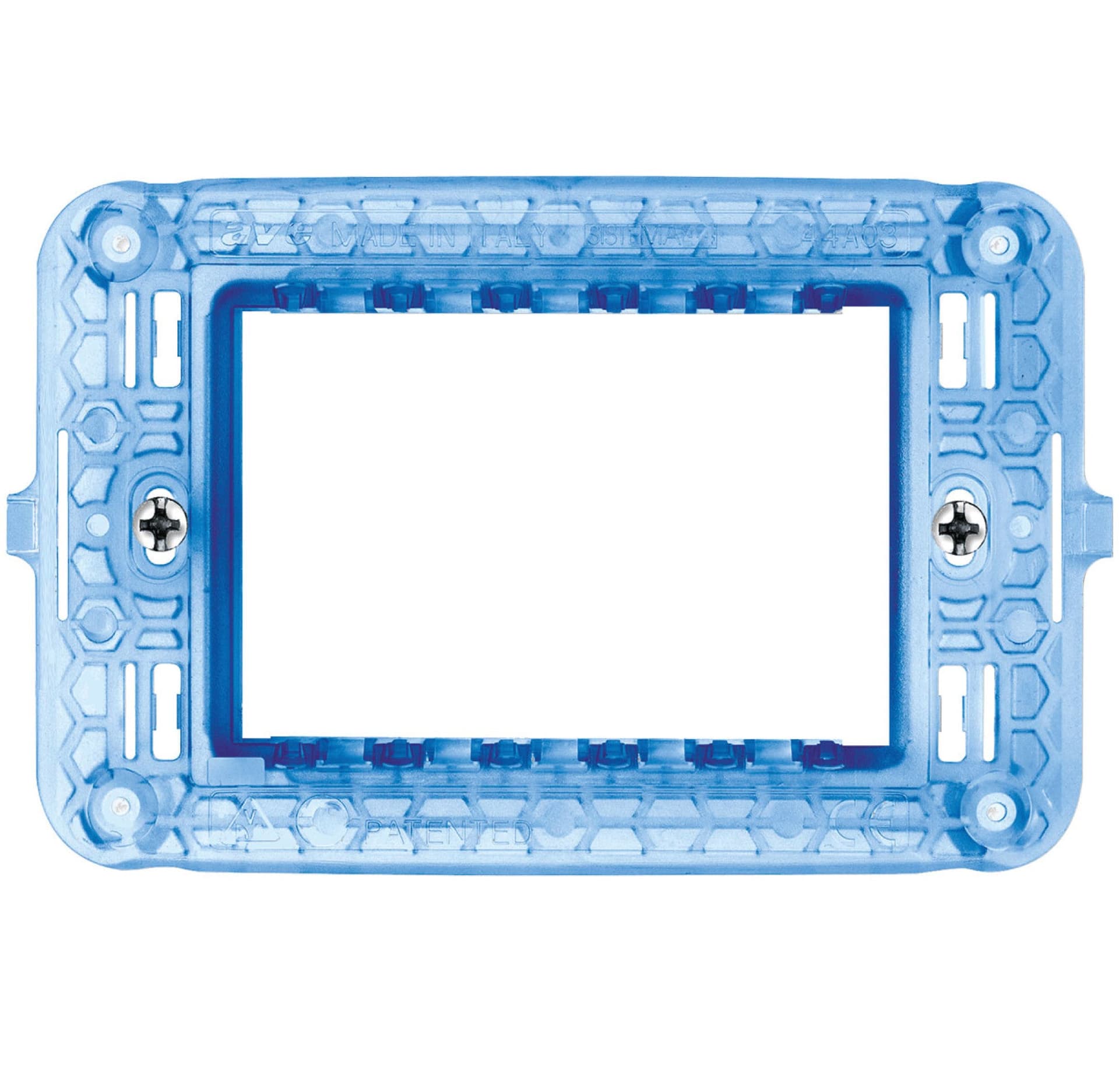 Supporto con Viti S44 per Scatole Rettangolari 3 Moduli in Supporti Scontolo.net - Potenza, commercioVirtuoso.it