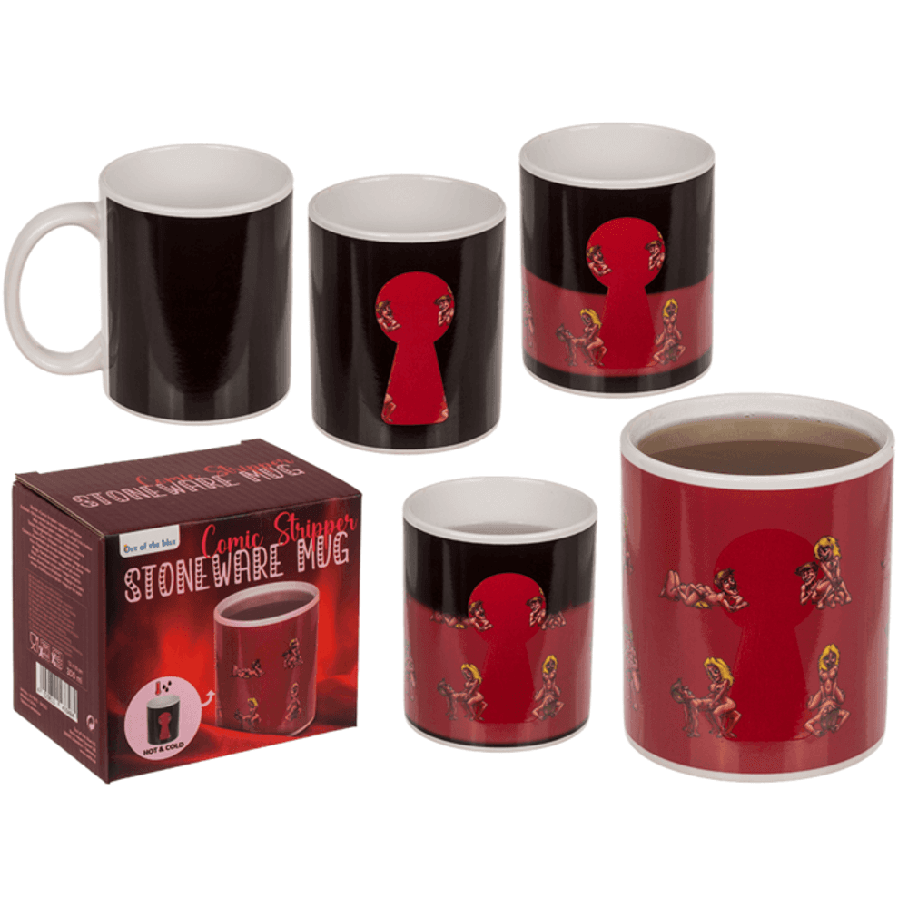 Tazza in gres termoreattivo con il calore della bevanda mostra le posizioni del kamasutra in Oggetti insoliti Kondorama - Martinsicuro, commercioVirtuoso.it