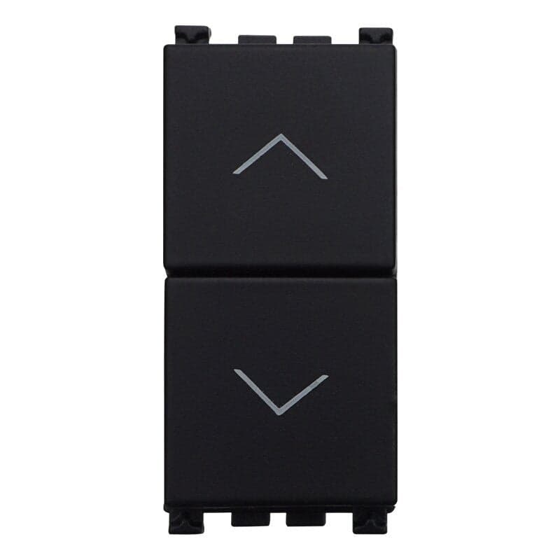 ETTROIT Pulsante Interbloccato Doppio Saliscendi 1P+1P 10A Colore Nero Compatibile Con Vimar Arke in Prese a muro Scontolo.net - Potenza, commercioVirtuoso.it