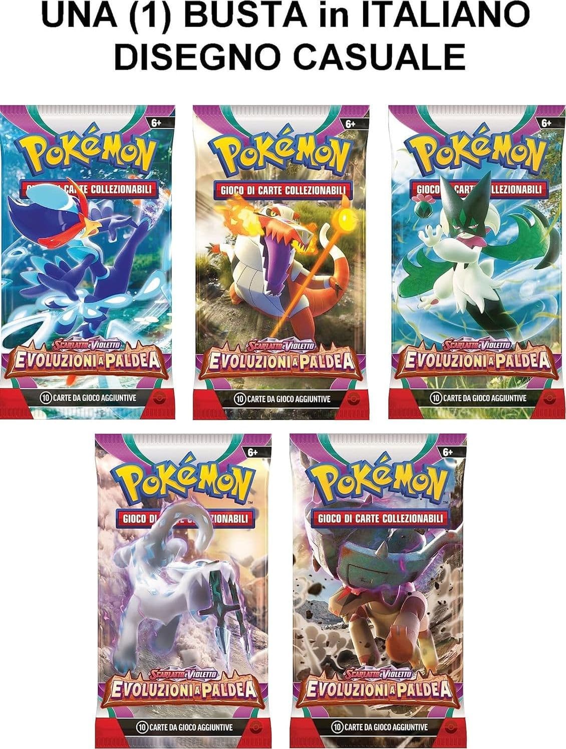 Pokemon Bustina Singola Scarlatto e Violetto 02 Evoluzioni a Paldea in Mazzi di carte da gioco Scontolo.net - Potenza, commercioVirtuoso.it