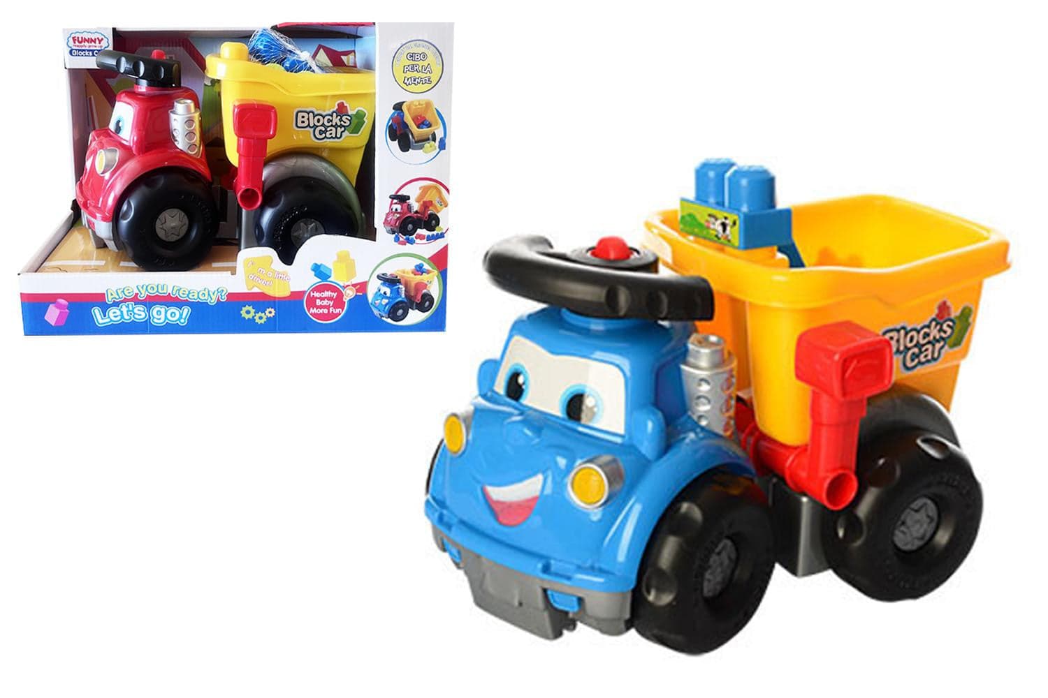 Camion buffo con ribalta e mattoncini Kidz Corner in Camion Scontolo.net - Potenza, commercioVirtuoso.it