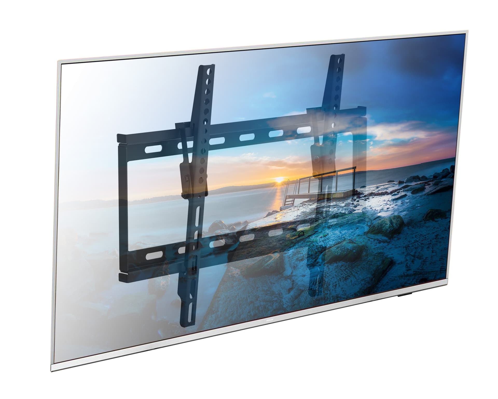 Staffa a Muro Inclinabile per TV LED LCD 25-56'' Nero in Supporti da parete e da soffitto Scontolo.net - Potenza, commercioVirtuoso.it