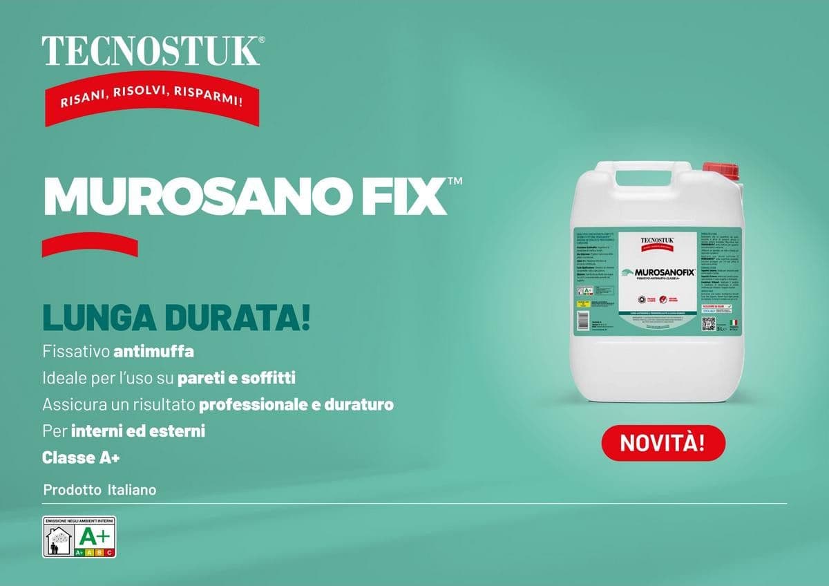 Tecnostuk MuroSano Fix – Fissativo antimuffa trasparente in Prodotti antimuffa Masterbrico - Longobardi, commercioVirtuoso.it