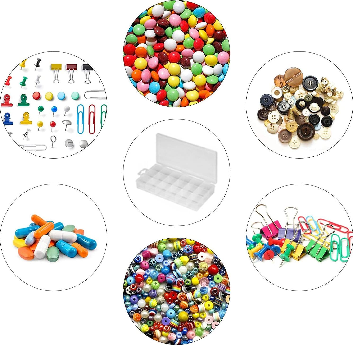 Contenitore plastico per viti e minuterie con separatori in Cassette porta attrezzi Scontolo.net - Potenza, commercioVirtuoso.it