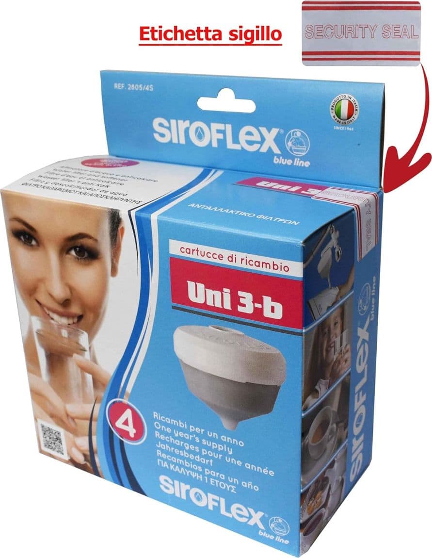 4 pz Cartuccia UNI 3-B – Ricambio filtro acqua UNI 3 in Cartucce Masterbrico - Longobardi, commercioVirtuoso.it