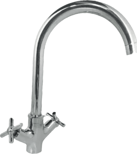 Rubinetto per bagno o cucina maniglie a croce, moderno in Rubinetti per vasca BagnoClic.it - Pregnana Milanese, commercioVirtuoso.it