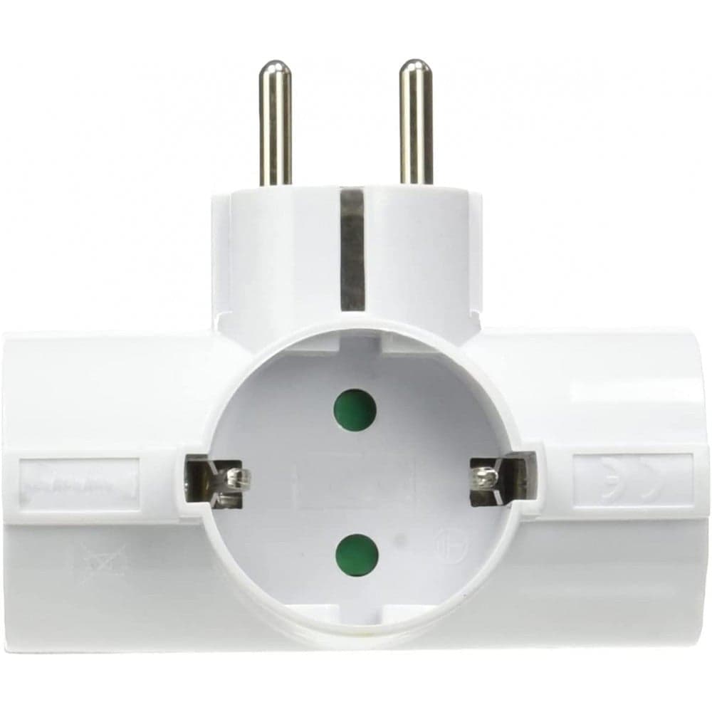 Adattatore Triplo Schuko Spina 2P+T 3 Prese 16A Bianco in Multiprese Scontolo.net - Potenza, commercioVirtuoso.it