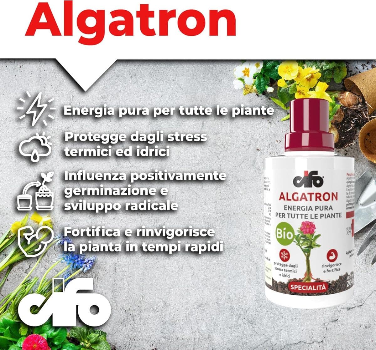 Cifo Algatron – Energia pura per tutte le piante in Fertilizzanti per piante da frutto Masterbrico - Longobardi, commercioVirtuoso.it