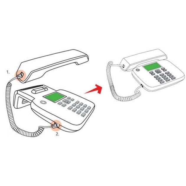 Cavo telefonico spiralato per cornetta 2mt RJ10 4P4C Nero in Cavi Scontolo.net - Potenza, commercioVirtuoso.it