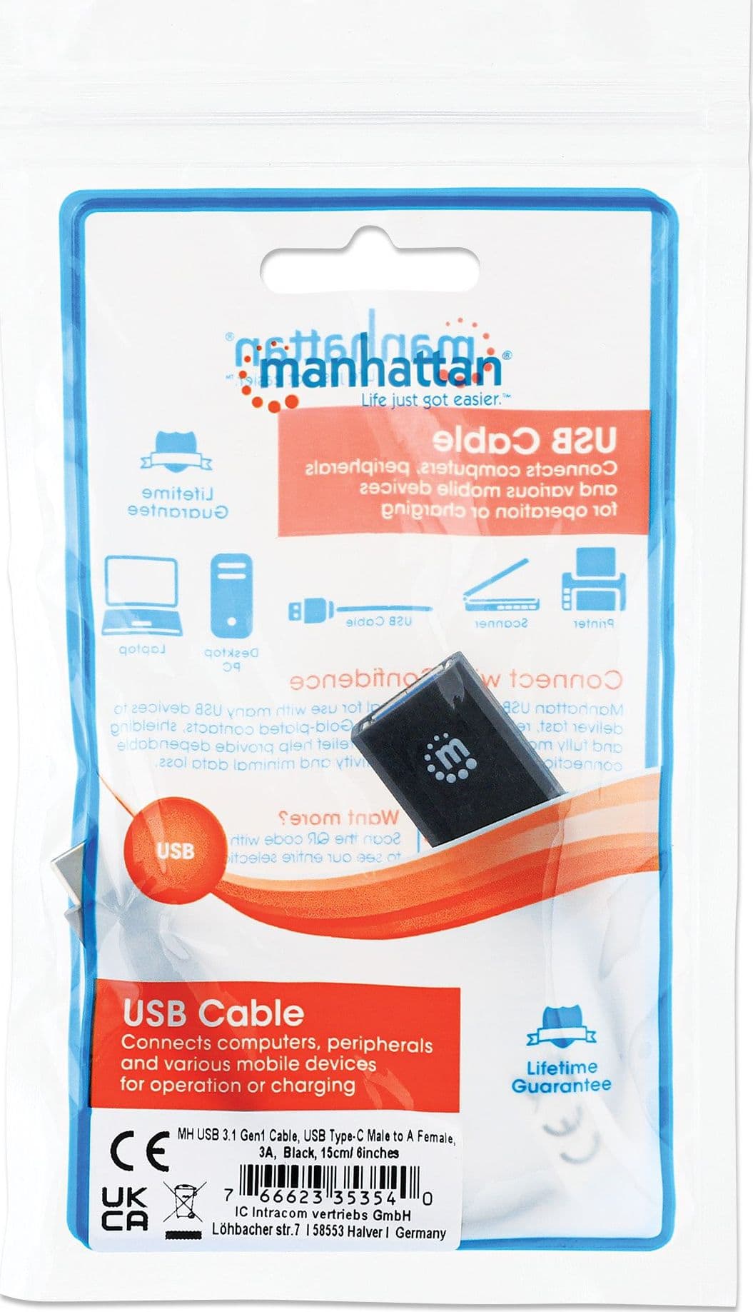 Cavo Superspeed USB A Femmina USB-C&trade Maschio 15cm Blu in  Scontolo.net - Potenza, commercioVirtuoso.it