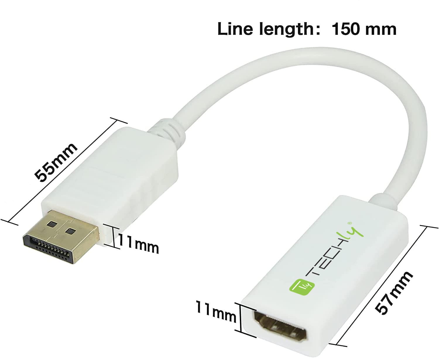 Adattatore Attivo DisplayPort 1.2 Maschio HDMI Femmina 4K 30Hz 15cm Bianco in  Scontolo.net - Potenza, commercioVirtuoso.it