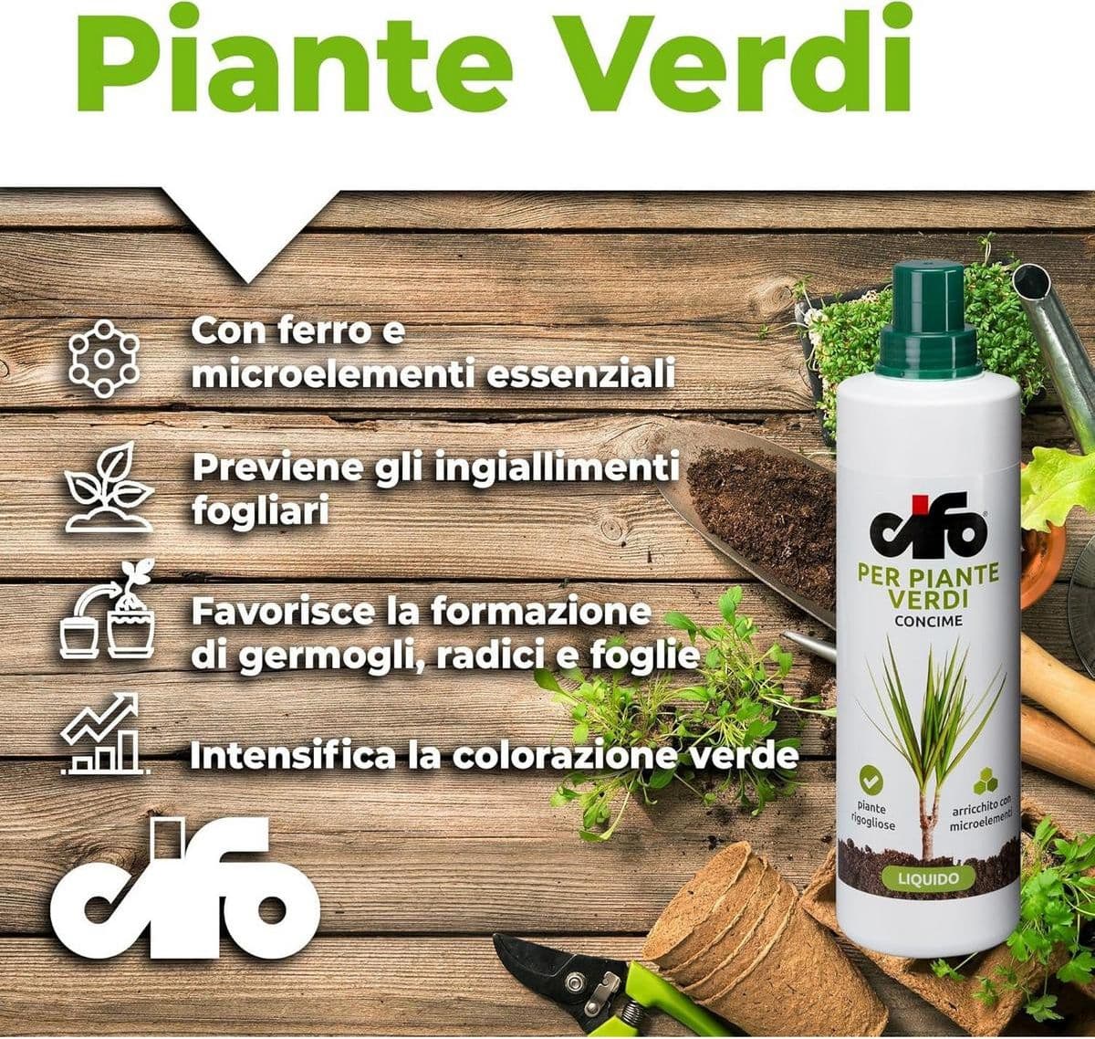 Cifo Concime liquido – Piante verdi ornamentali 1 kg in Fertilizzanti multiuso Masterbrico - Longobardi, commercioVirtuoso.it