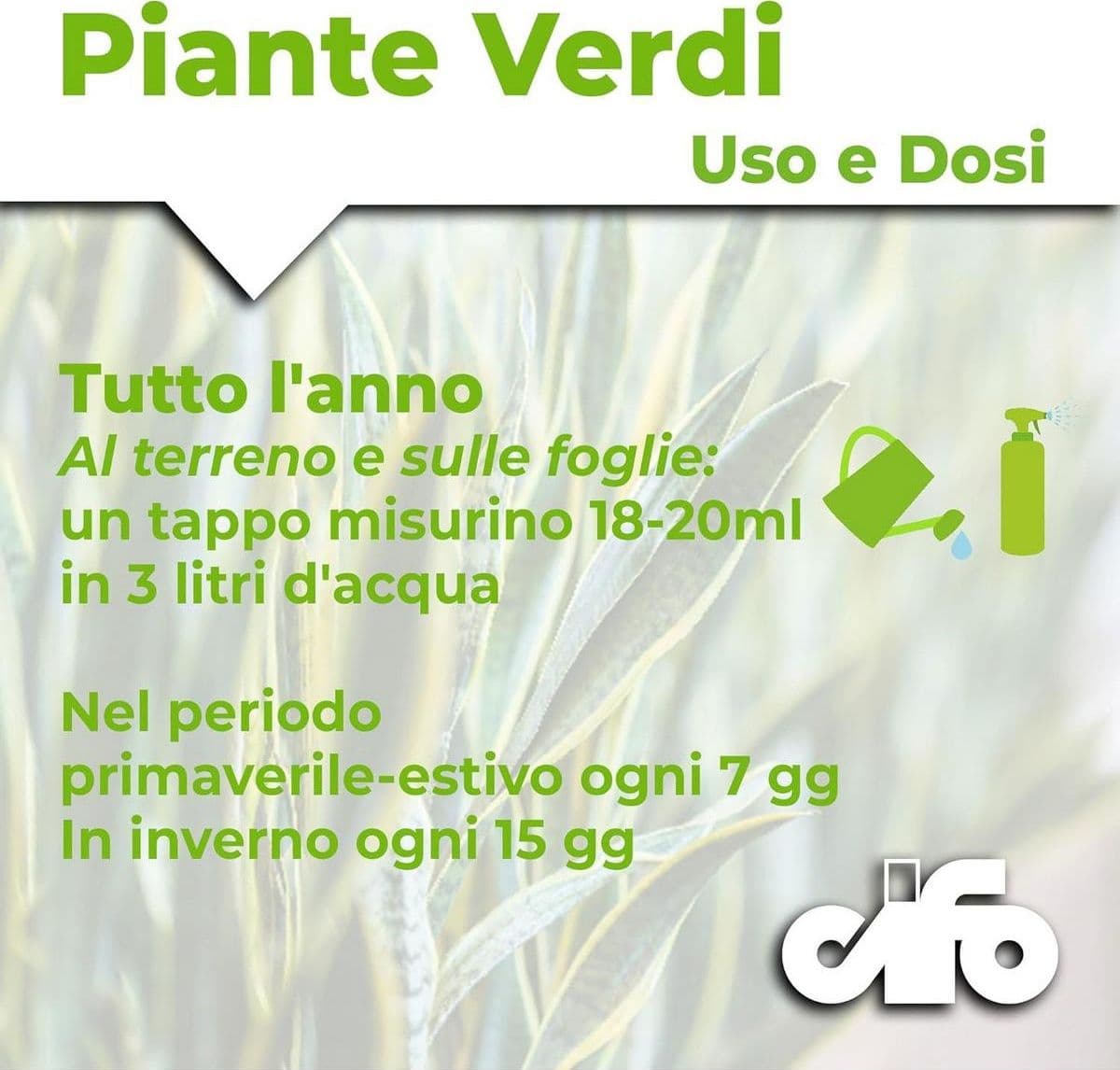 Cifo Concime liquido – Piante verdi ornamentali 1 kg in Fertilizzanti multiuso Masterbrico - Longobardi, commercioVirtuoso.it