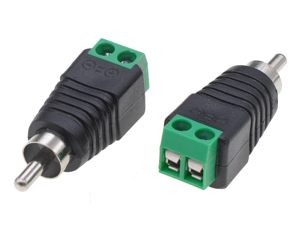Adattatore Connettore Terminal Block 2-pin a RCA maschio in Connettori RCA Scontolo.net - Potenza, commercioVirtuoso.it