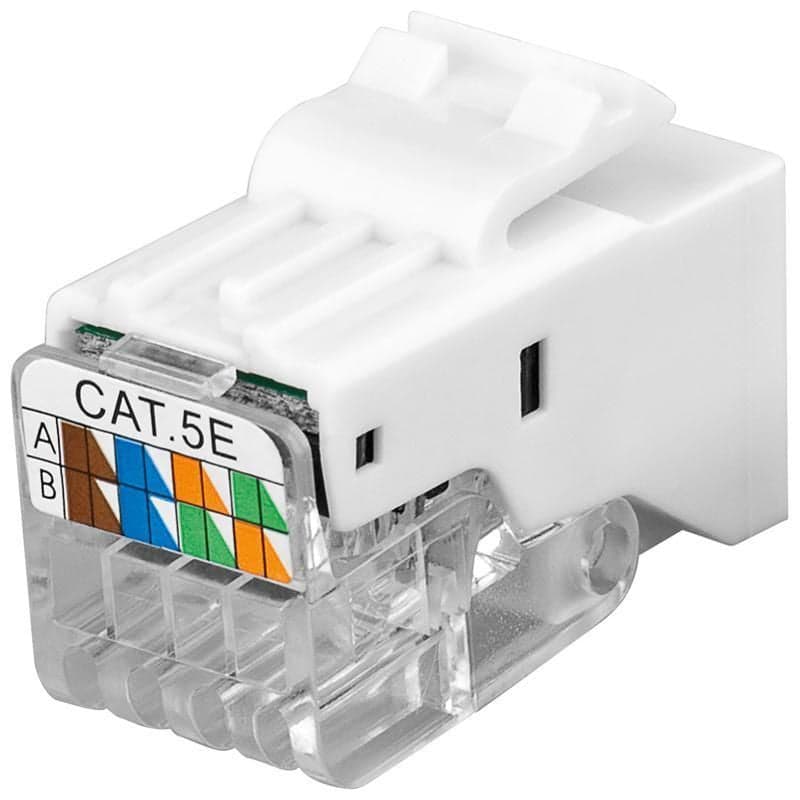 Frutto Keystone Toolless RJ45 Cat5e UTP Snap-In Bianco in Cavi Ethernet Scontolo.net - Potenza, commercioVirtuoso.it