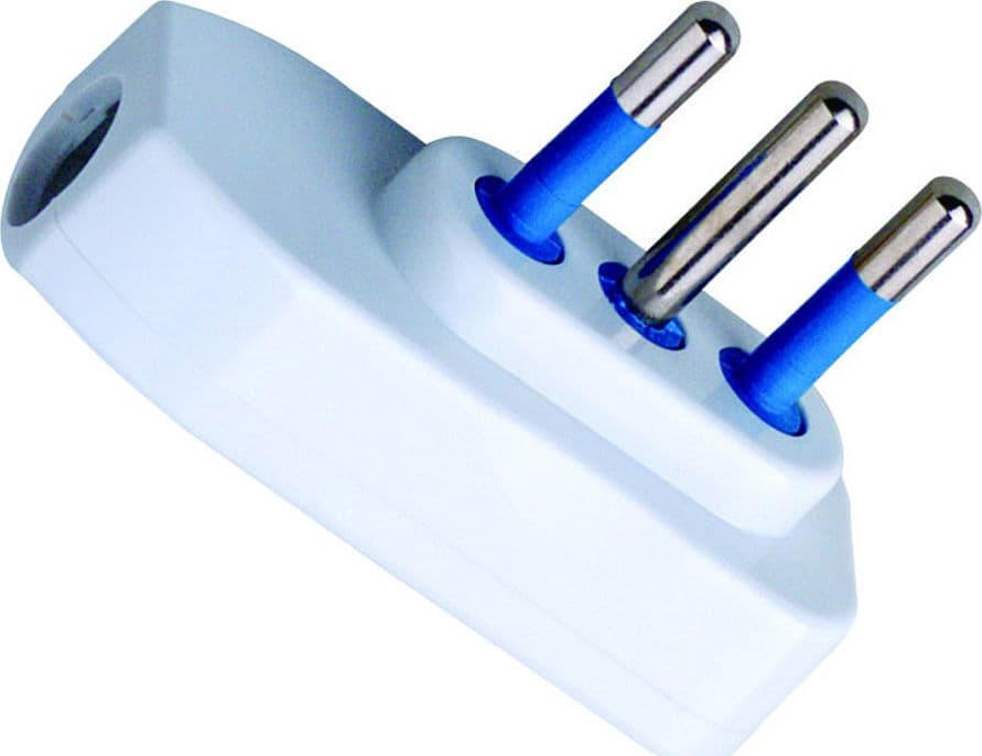 Spina ribassata 2P+T 10A Bianco in Spine elettriche di corrente alterna Scontolo.net - Potenza, commercioVirtuoso.it