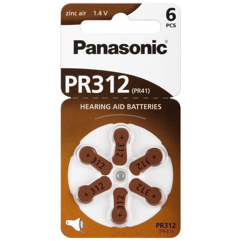 Batterie a Bottone per Protesi Acustiche PR312 PR41, 6pz in Pile monouso Scontolo.net - Potenza, commercioVirtuoso.it