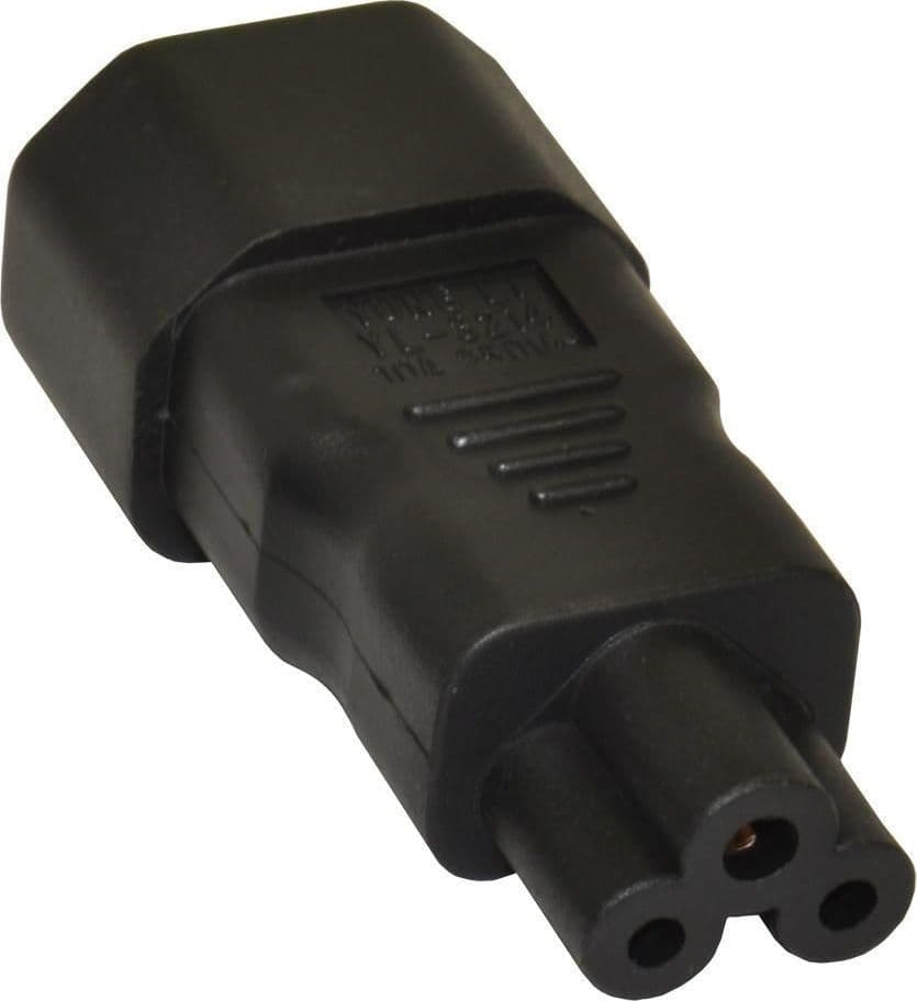 Adattatore da IEC C14 Maschio a C5 Femmina Nero in Adattatori Scontolo.net - Potenza, commercioVirtuoso.it