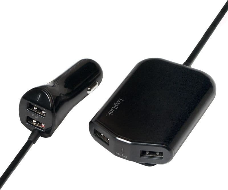 Caricatore da Auto 2 USB + 2 USB per Passeggeri Posteriori 24W in Caricabatterie da auto Scontolo.net - Potenza, commercioVirtuoso.it
