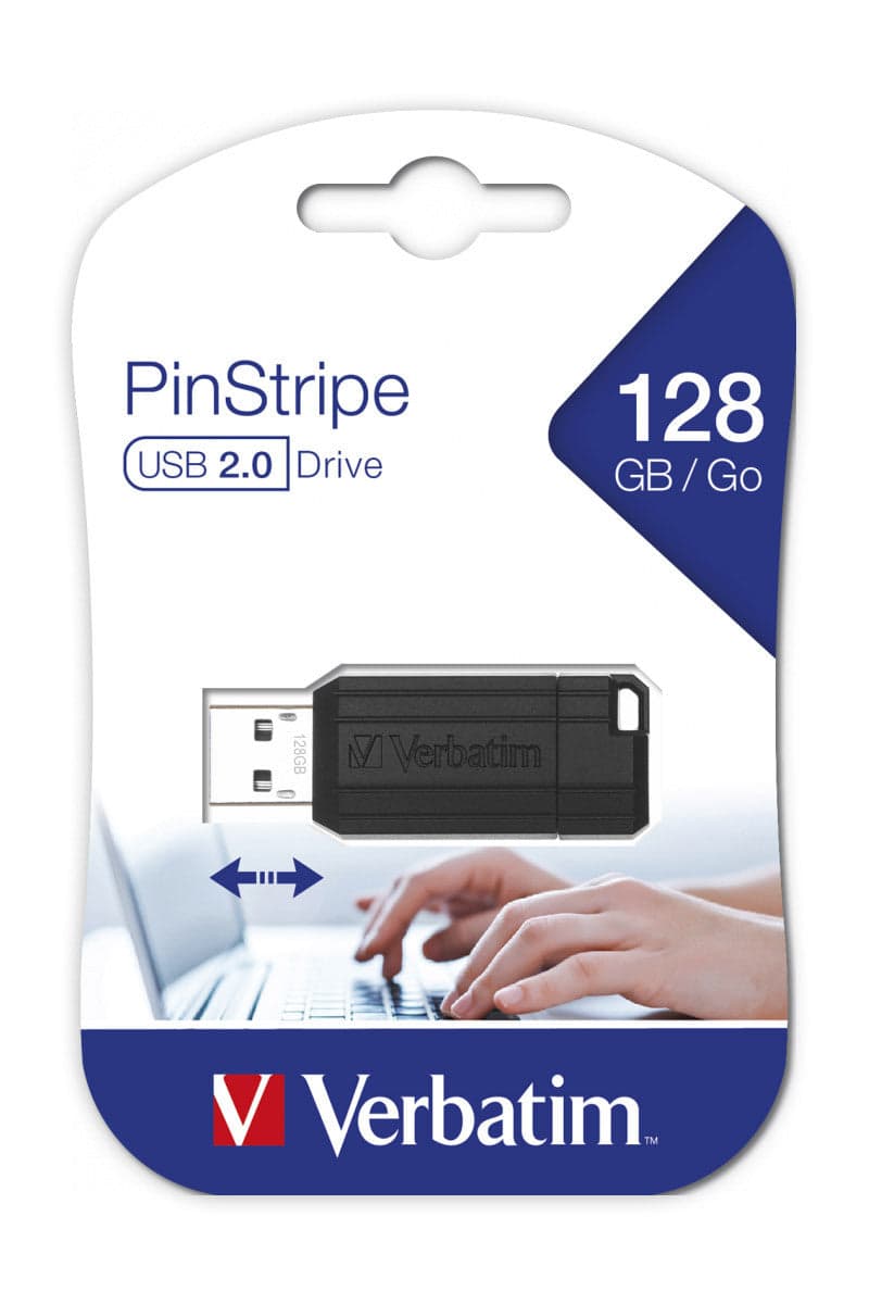 Memoria USB 2.0 PinStripe da 128Gb Colore Nero in  Scontolo.net - Potenza, commercioVirtuoso.it