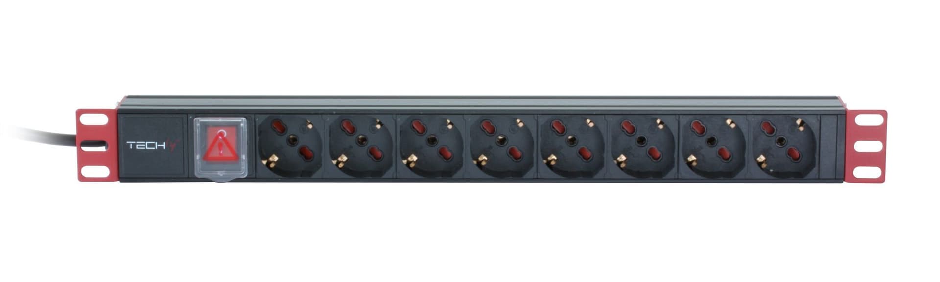 Multipresa 8 Posti da Rack 19'' con Interruttore Spina Italiana Cavo 3 metri 1U in Multiprese Scontolo.net - Potenza, commercioVirtuoso.it