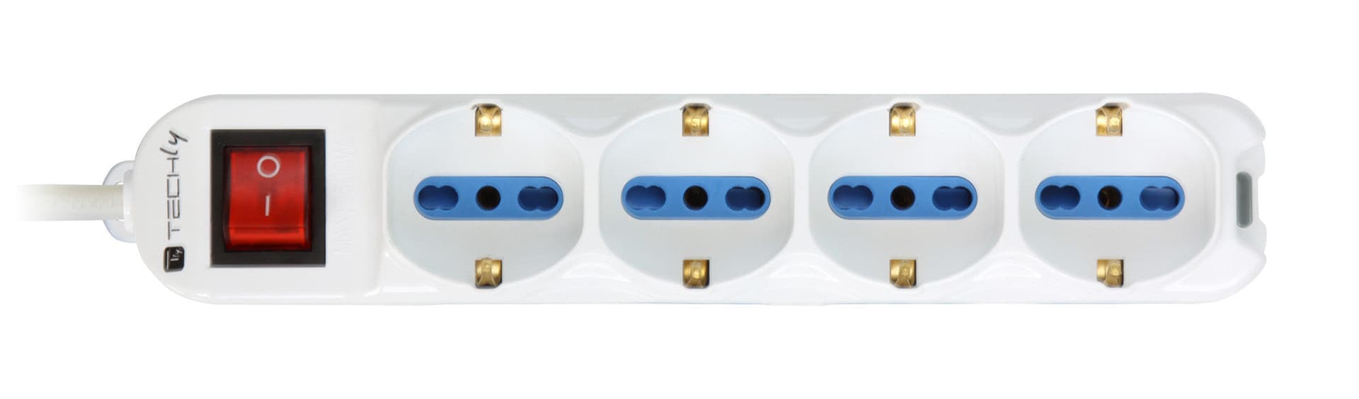 Multipresa 8 Posti Italiana Bipasso / 4 Schuko con Interruttore in Multiprese Scontolo.net - Potenza, commercioVirtuoso.it