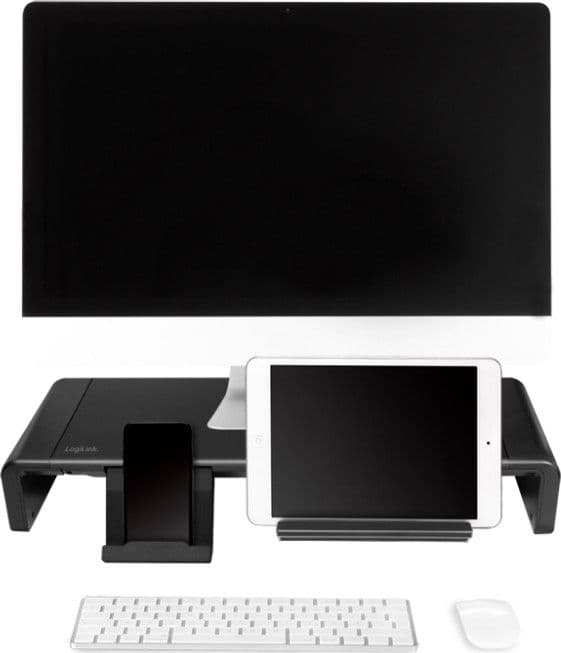 Supporto Monitor Smartphone Tablet Regolabile 420 - 520 mm Nero in Supporti Scontolo.net - Potenza, commercioVirtuoso.it