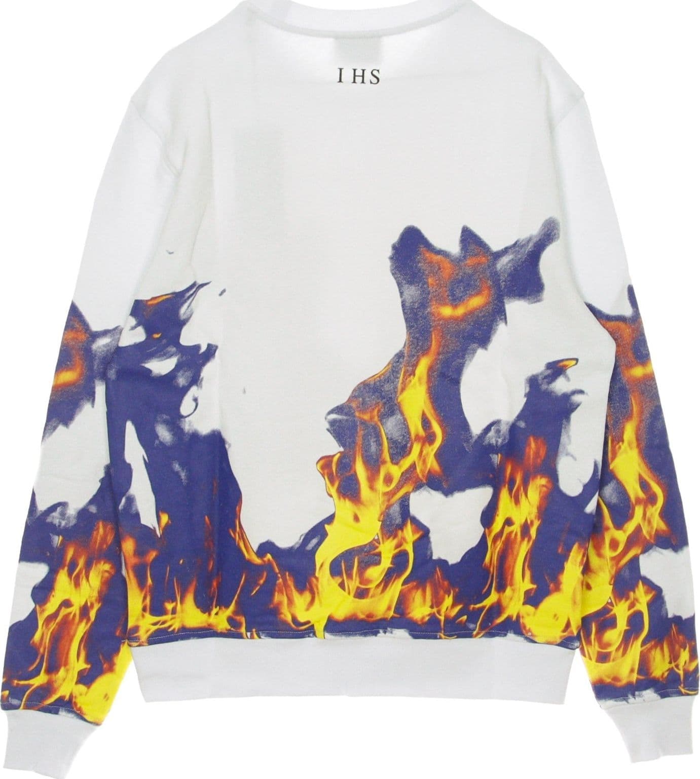IHS Felpa Leggera Girocollo Uomo Multi Flames White da uomo in Felpe con cappuccio Drestige - Casamassima, commercioVirtuoso.it