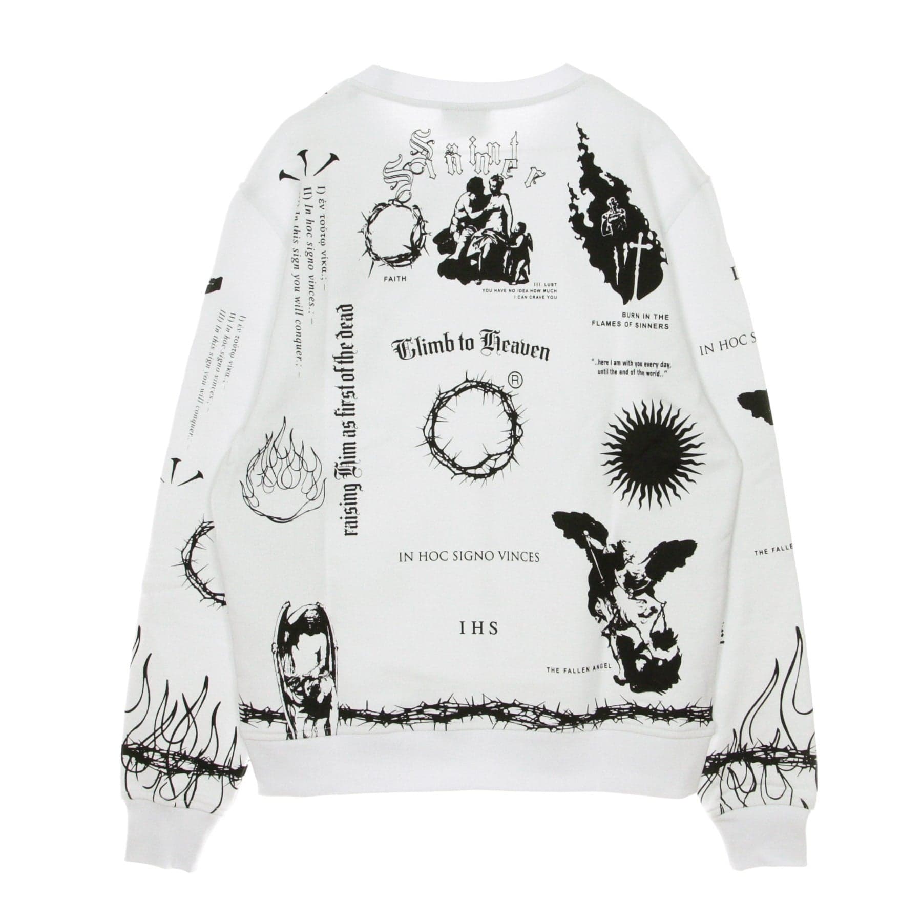 IHS Felpa Leggera Girocollo Uomo Manifesto White da uomo in Felpe senza cappuccio Drestige - Casamassima, commercioVirtuoso.it