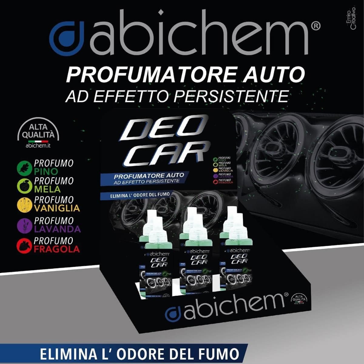 DEO CAR – Profumatore auto anti-odore spray 100 ml in Deodoranti per auto Masterbrico - Longobardi, commercioVirtuoso.it