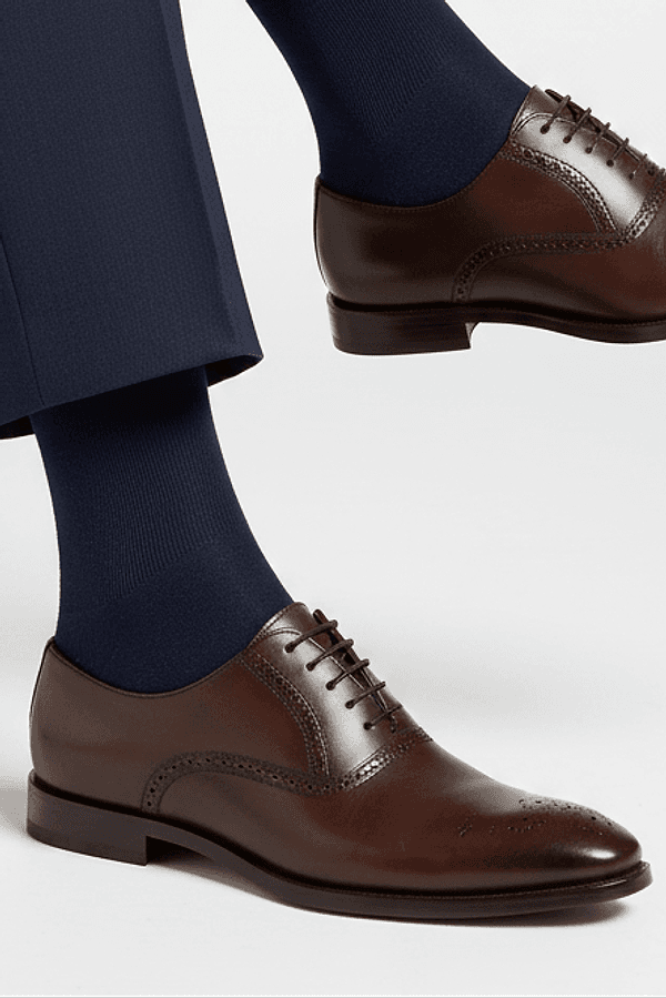 Calze Lunghe Uomo Gallo - Blu Tinta Unita in Calze Couture - Sestu, commercioVirtuoso.it