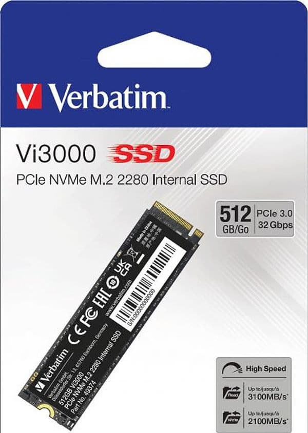 SSD Vi3000 PCIe NVMe M.2 512GB in  Scontolo.net - Potenza, commercioVirtuoso.it