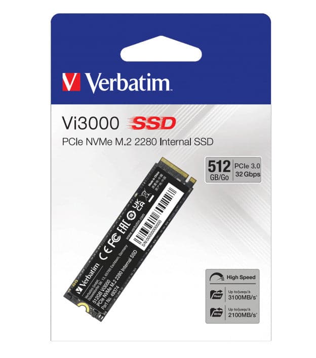 SSD Vi3000 PCIe NVMe M.2 512GB in  Scontolo.net - Potenza, commercioVirtuoso.it