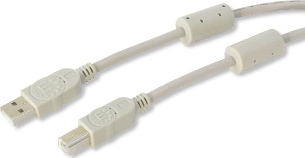 Cavo USB 2.0 A M / B M 1.8m con Ferrite Doppia Schermatura Grigio in  Scontolo.net - Potenza, commercioVirtuoso.it