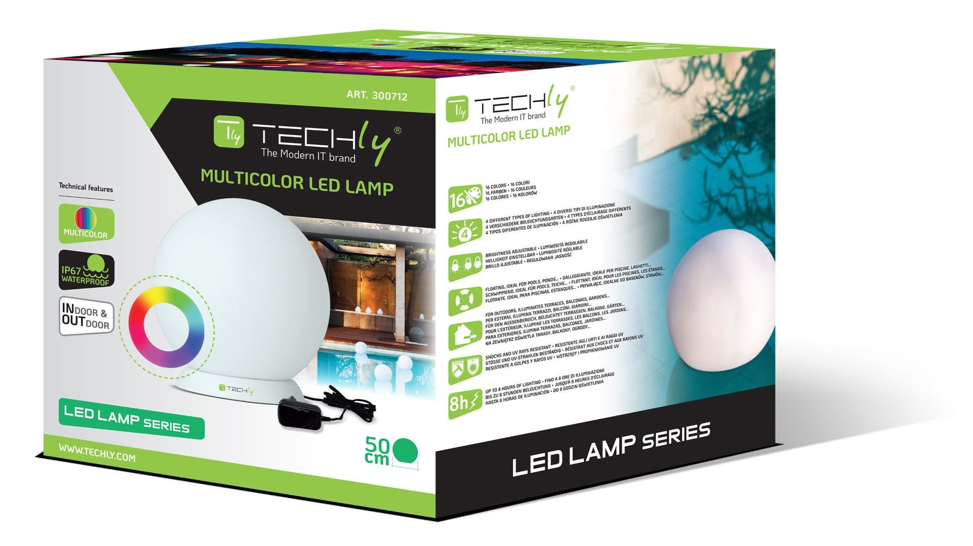 Lampada LED Multicolor da Arredo Sfera Large in Lampade da terra Scontolo.net - Potenza, commercioVirtuoso.it