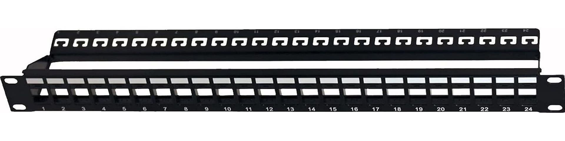 Pannello Patch Modulare Senza Frutti 24 Posti 1U Nero in Cavi Ethernet Scontolo.net - Potenza, commercioVirtuoso.it