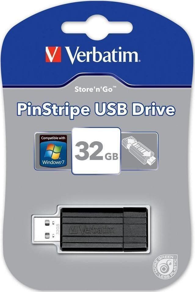 Memoria USB 2.0 PinStripe da 32Gb Colore Nero in  Scontolo.net - Potenza, commercioVirtuoso.it