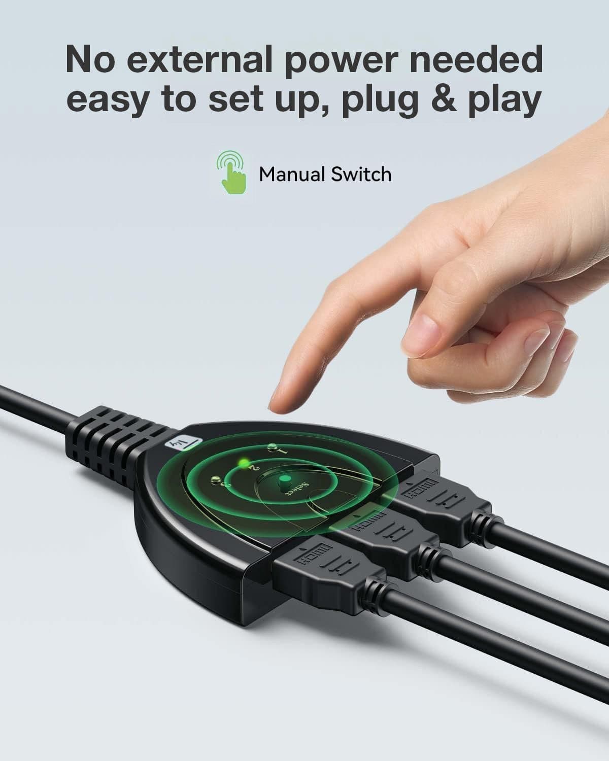 Switch Splitter HDMI 3x1 8K@60Hz Compatto in Splitter Scontolo.net - Potenza, commercioVirtuoso.it