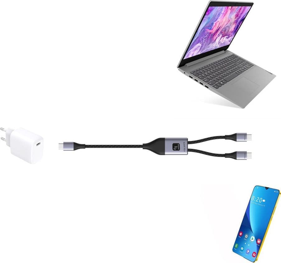 Cavo di Ricarica Sdoppiatore USB-C&trade Maschio a Due USB-C&trade Maschio 100W 1,5m in  Scontolo.net - Potenza, commercioVirtuoso.it