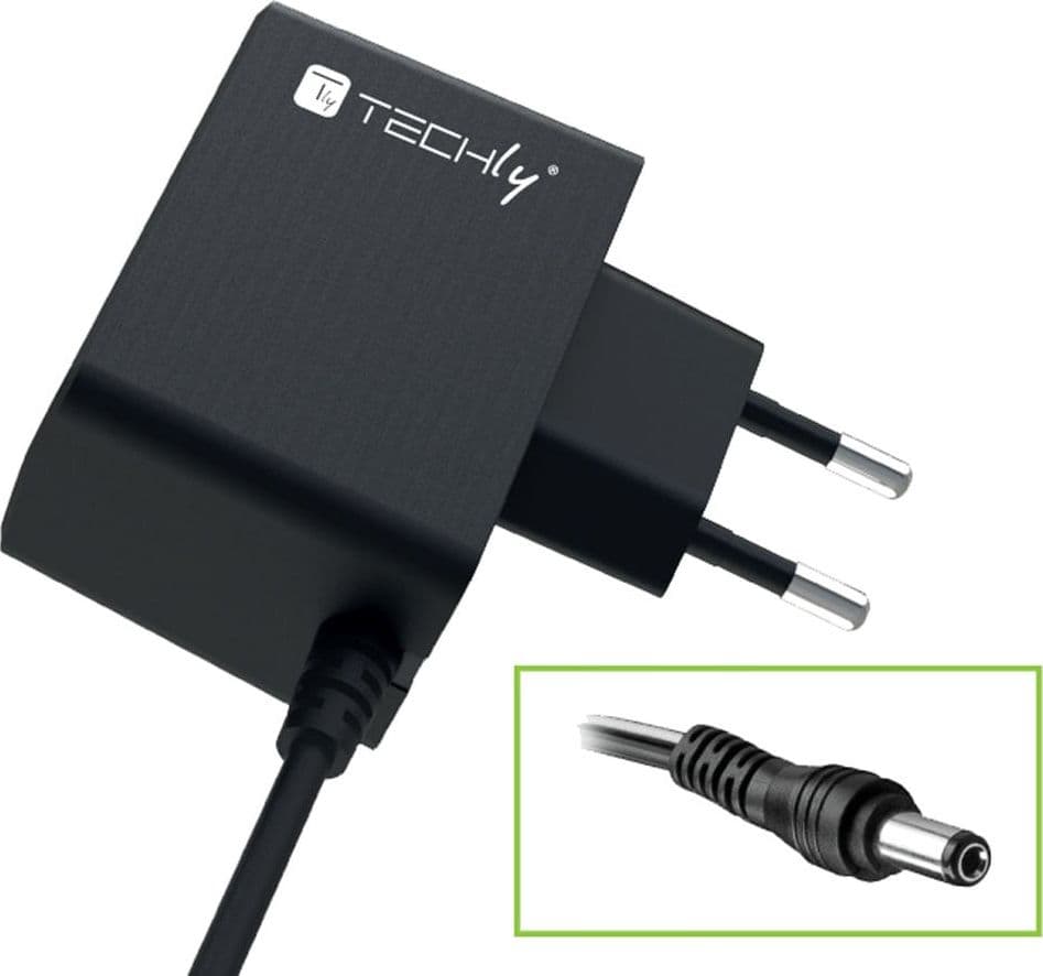 Alimentatore AC/DC 5V 1A Plug 5.5x2.1 mm Slim Nero in Adattatori da viaggio Scontolo.net - Potenza, commercioVirtuoso.it
