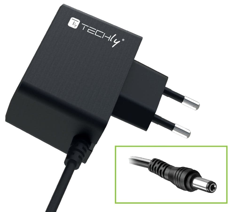 Alimentatore AC/DC 5V 1A Plug 5.5x2.1 mm Slim Nero in Adattatori da viaggio Scontolo.net - Potenza, commercioVirtuoso.it