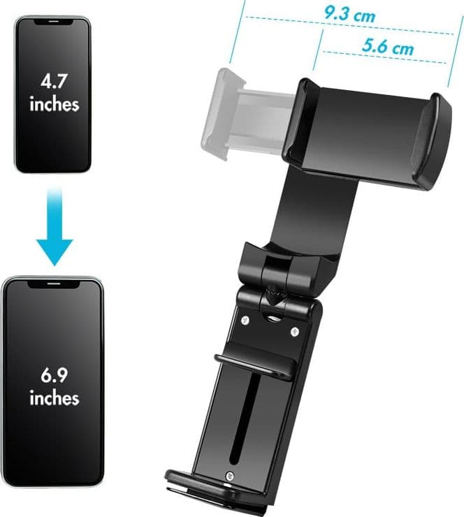 Supporto Porta Smartphone 4,7–6,9'' con Rotazione 360&deg Nero in Supporti Scontolo.net - Potenza, commercioVirtuoso.it