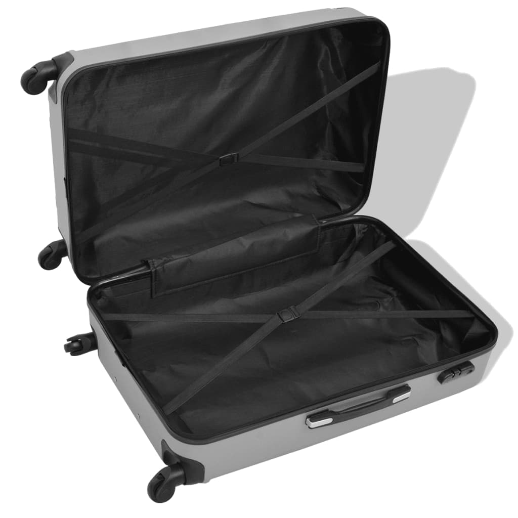 Set Viaggio 4 Pezzi Trolley Rigidi Argento con Bagaglio a Mano Incluso in Set di valigie Esplodia - Napoli, commercioVirtuoso.it
