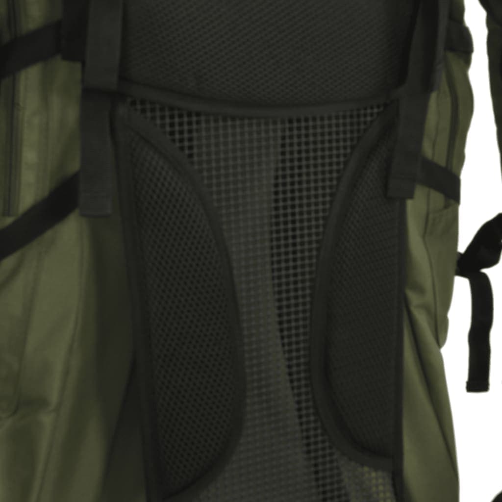 Zaino da Trekking Verde Militare 100 L in Tessuto Oxford in Ginevra Esplodia - Napoli, commercioVirtuoso.it