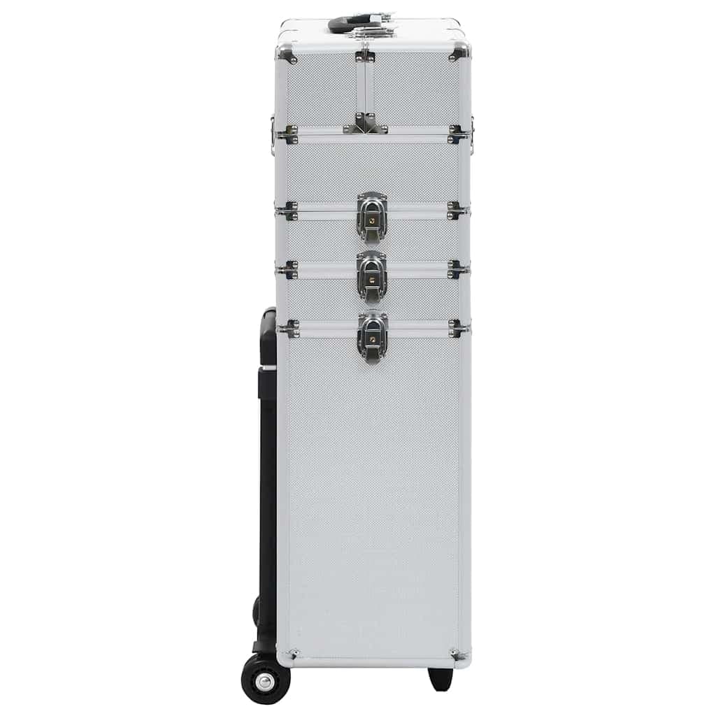 Valigia Trolley Professionale in Argento Alluminio Porta Cosmetici Make Up in Beauty Case da viaggio Esplodia - Napoli, commercioVirtuoso.it